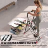 Thuis Trapstepper, Inklapbare Vertical Climber Met 3 Weerstandsniveaus, Verstelbaar Stuur En LCD monitor