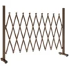 Uitschuifbaar Schaargrille 31 250cm Afscheidingsgrille Schaarsluiting Tuin Alu Bruin