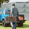Uitschuifbaar Schaargrille 31 250cm Afscheidingsgrille Schaarsluiting Tuin Alu Bruin