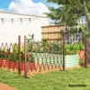 Uitschuifbaar Schaargrille 31 250cm Afscheidingsgrille Schaarsluiting Tuin Alu Bruin