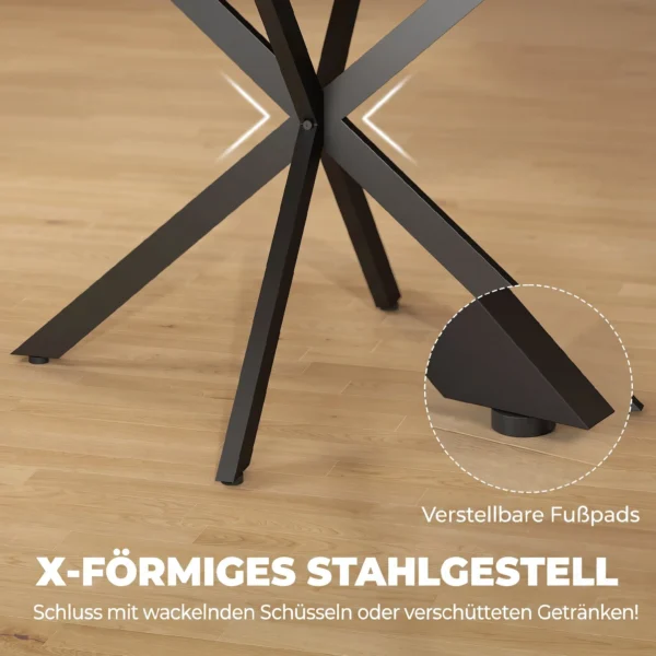Uitschuifbare Eettafel Voor 4 6 Personen, Keukentafel In Industriële Stijl Met Spinnenpoot, Grijs