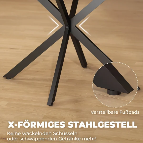 Uitschuifbare Eettafel Voor 4 6 Personen, Keukentafel In Industriële Stijl Met Spinnenpoot, Rustiek Bruin