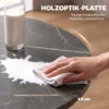 Uitschuifbare Eettafel Voor 4 6 Personen, Keukentafel In Industriële Stijl Met Spinnenpoot, Zwart