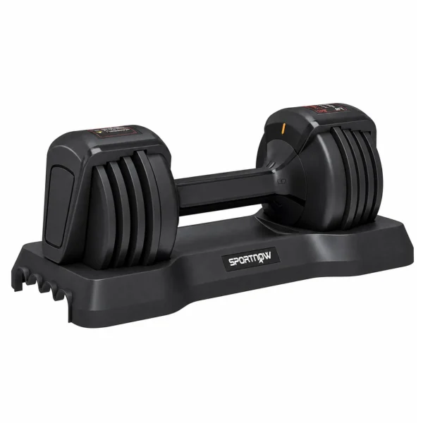Verstelbare Dumbbell Set, 11 Kg Dumbbells Met Snelle Aanpassing Opbergvak, Antislip Handvat, Ruimtebesparend