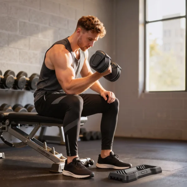 Verstelbare Dumbbell Set, 11 Kg Dumbbells Met Snelle Aanpassing Opbergvak, Antislip Handvat, Ruimtebesparend