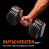 Verstelbare Dumbbell Set, 11 Kg Dumbbells Met Snelle Aanpassing Opbergvak, Antislip Handvat, Ruimtebesparend