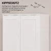 Voorraadkast 175 Cm Met Opbergruimte, Keukenkast Met Soft close Deuren En Verstelbare Legplanken, Wit