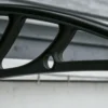 Vordach Für Haustür/Fenster, Wetterfest, Transparent, Aluminium Verbindungstangen/Polycarbonat, 110 X 60 X 18 Cm
