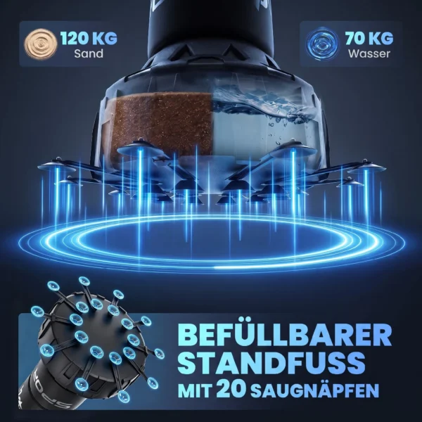 Vrijstaande Bokszak 180 Cm Met Zuignap Vulbare Basis, Schokabsorberende Handschoenen Boxing Trainer