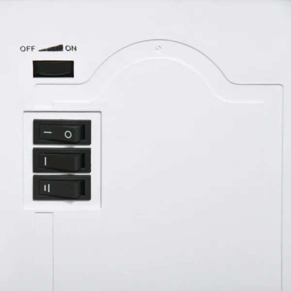 Vrijstaande Elektrische Haard, Vlam Effect, 2 Verwarmingsmodi 1000W/2000W, Gehard Glas, Wit, 36,5x24x45,5 Cm