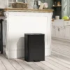 Vuilnisbak 20 L Trappelbak Met Softclose deksel, Pedaal, Verwijderbare Binnenbak Matzwart, 34,2 X 30,6 X 44,2 Cm