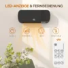 Wandmontage Verwarmingstoestel 2000W Met Afstandsbediening 2 Verwarmingsmodi LED display 12u Timer Voor Badkamer