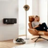 Wandmontierter 2000W Keramik Elektroheizer, Ventilator, Thermostat, Timer, Fernbedienung, Glaspaneel, Schwarz