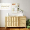 Wandspiegel, Decoratieve Spiegel Met Metalen Frame, Gouden Strepen, Meerlaags Glas, 50B X 2T X 70H Cm