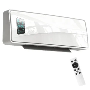 Wandverwarming 2000W Keramische Wandverwarming Met 3 Modi, LED Display, Verstelbare Thermostaat, 24U Timer Wit