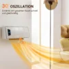 Wandverwarming 2000W Keramische Wandverwarming Met 3 Modi, LED Display, Verstelbare Thermostaat, 24U Timer Wit