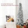 Weihnachtsbaum Künstlich 180 Cm Christbaum Wie Echt Mit 600 Dichten Zweigen, Kunstschnee, Auto Öffnung
