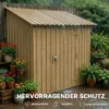 12 Stuks Trapeziumplaat 129x45cm 7m² Verzinkt Dakplaat 0,25 Mm Weerbestendig Profielplaat Natuurhout