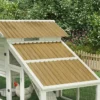 12 Stuks Trapeziumplaat 129x45cm 7m² Verzinkt Dakplaat 0,25 Mm Weerbestendig Profielplaat Natuurhout
