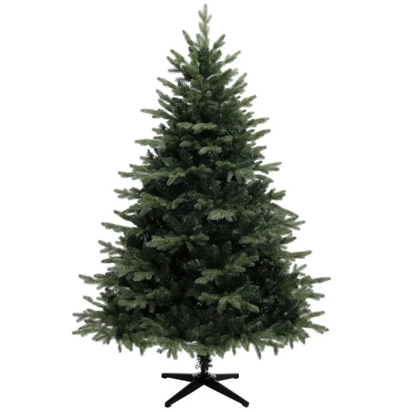 180 Cm Kunstmatige Kerstboom In Sparrenontwerp Met 1696 Takpunten En Opvouwbare Stalen Voet, Kerstboom Voor Thuis Of Kantoor, Groen