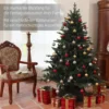 180 Cm Kunstmatige Kerstboom In Sparrenontwerp Met 1696 Takpunten En Opvouwbare Stalen Voet, Kerstboom Voor Thuis Of Kantoor, Groen