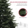 180 Cm Kunstmatige Kerstboom In Sparrenontwerp Met 1696 Takpunten En Opvouwbare Stalen Voet, Kerstboom Voor Thuis Of Kantoor, Groen