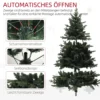180 Cm Kunstmatige Kerstboom In Sparrenontwerp Met 1696 Takpunten En Opvouwbare Stalen Voet, Kerstboom Voor Thuis Of Kantoor, Groen