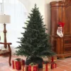 180 Cm Kunstmatige Kerstboom In Sparrenontwerp Met 1696 Takpunten En Opvouwbare Stalen Voet, Kerstboom Voor Thuis Of Kantoor, Groen