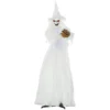 189 Cm Witte Heks Met Pompoenhoofd, Levensgrote Halloween Buitendecoratie