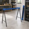 2 delige Set Werkbank, Ambachtelijke Stand, Tot 250 Kg Belastbaar, Metaal, Blauw