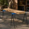 2 delige Set Werkbank, Ambachtelijke Stand, Tot 250 Kg Belastbaar, Metaal, Blauw