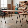 2 delige Set Werkbank, Ambachtelijke Standaard, Tot 250 Kg Belastbaar, Metaal, Rood