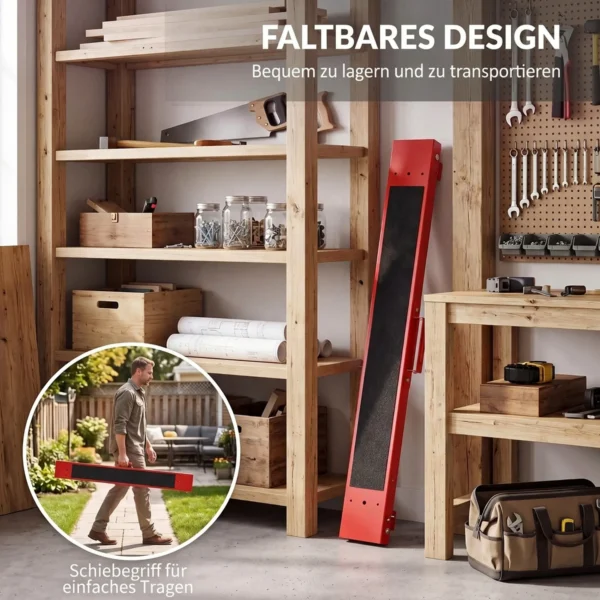 2 delige Set Werkbank, Ambachtelijke Standaard, Tot 250 Kg Belastbaar, Metaal, Rood