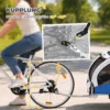 2 in 1 Hondenkar Voor Fiets Opvouwbare Hondenbuggy Voor Kleine & Middelgrote Honden Tot 20 Kg, Lichtgrijs