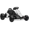 24 V Elektrische Go Kart Voor Kinderen Tot 18 Km/u Go kart Met Drift Functie, Drift Kart Met 2 Motoren Verstelbare Zitplaats Wit