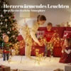 3 delige Verlichte Rendierset, Kerstdecoratie Voor Buiten Met 200 Warmwitte LED's, 8 Modi, Dagtimer