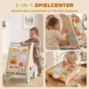 3 in 1 Baby Loopwagen Loopondersteuning Met Afneembaar Dubbelzijdig Activiteitenbord, Tas En Wielen Voor 1 3 Jaar