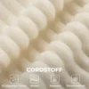 3 zitsbank, Modulair Cloud bank Zonder Vaste Frame, Brede & Diepe Zitoppervlakte, Veerpolstering, Koordbekleding, Beige