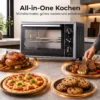 46 L Mini oven Met Draaispit, Convectie, Temperatuurregeling En Timer, 1800 W, Zwart