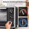 46 L Mini oven Met Draaispit, Convectie, Temperatuurregeling En Timer, 1800 W, Zwart