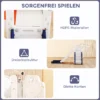 5 in 1 Kinderglijbaanset, Telescoop, Basketbalring, Kunststof, Oranje+Donkerblauw