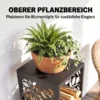 Aminhoutrek 38 X 38 X 112cm Verhoogd Brandhoutrek Met 4 Haken Decoratieve Uitsparingen Tot 100 Kg Staal
