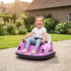 Autoscooter, 360° Rotatie, 2 Km/u Snelheid, Veiligheidsgordel, LED Lichten, Muziek En Toeter, Roze