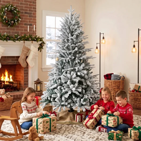 Besneeuwde Kerstboom 180 Cm Met 1920 Toppen, Inklapsysteem, Kunstmatig, Vol