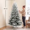 Besneeuwde Kerstboom 180 Cm Met 1920 Toppen, Inklapsysteem, Kunstmatig, Vol