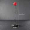 Bokszak Met Standaard, 125 145 Cm In Hoogte Verstelbaar Boksset, Vrijstaande Speedball Met Handschoenen En Luchtpomp