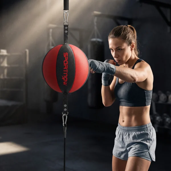 Boxframe Dubbelzijdig Bokstraining Met Bungee Koord Verstelbare Touwgesp Clip on Montage