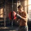 Boxframe Dubbelzijdig Bokstraining Met Bungee Koord Verstelbare Touwgesp Clip on Montage