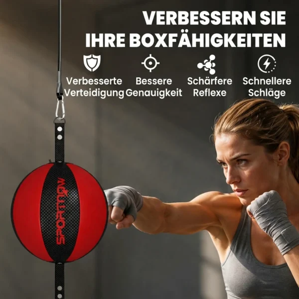 Boxframe Dubbelzijdig Bokstraining Met Bungee Koord Verstelbare Touwgesp Clip on Montage