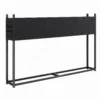 Brandhoutrek 202 X 25 X 113 Cm Met 600D Oxford hoes Stalen Frame Tot 500 Kg Zwart